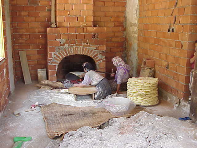   Women baking bread             Caykoy
